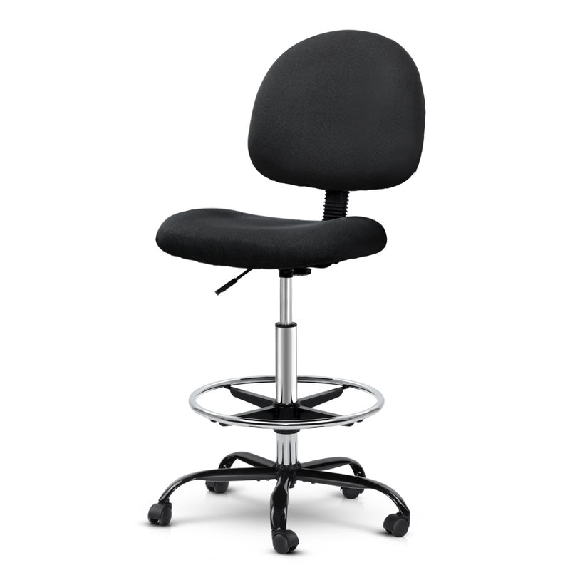 Office Chair Veer Drafting Stool Fabric Chairs Black