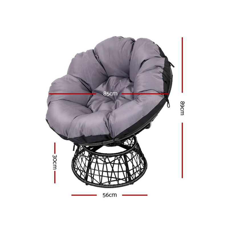 Papasan Chair - Black