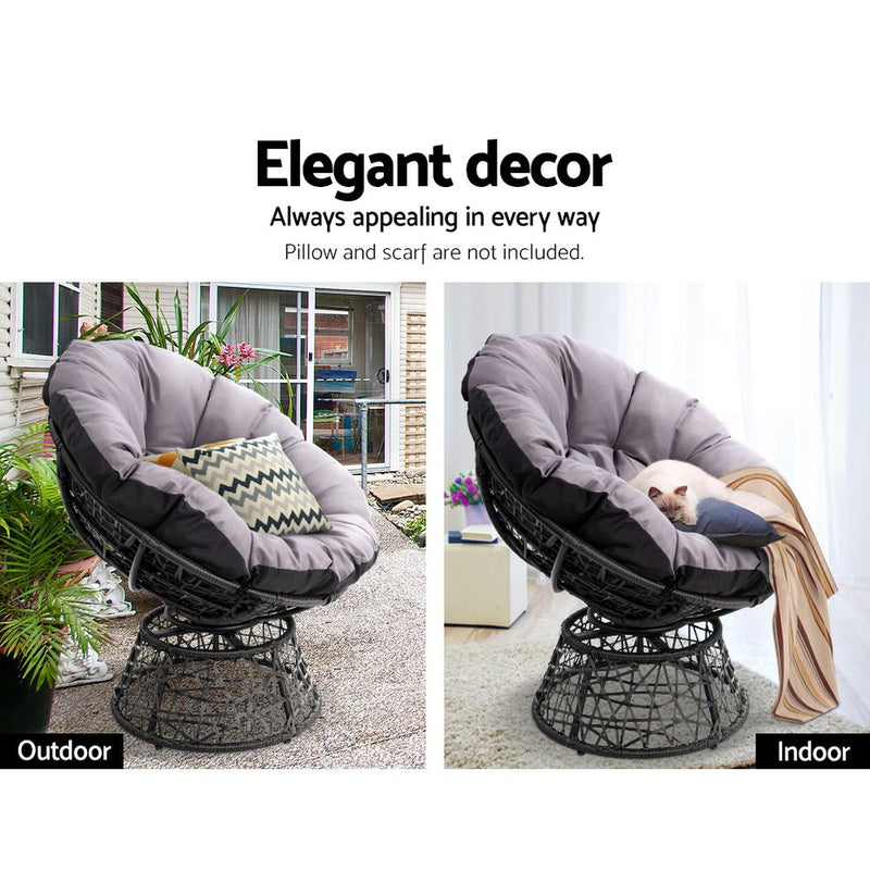 Papasan Chair - Black