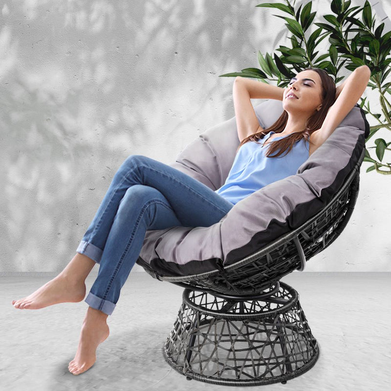 Papasan Chair - Black