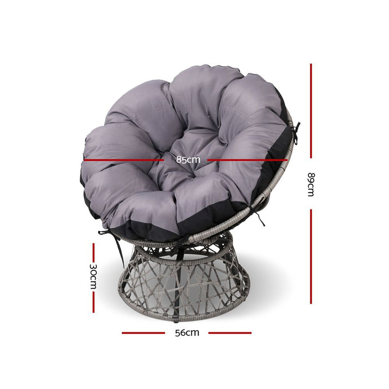 Papasan Chair - Grey