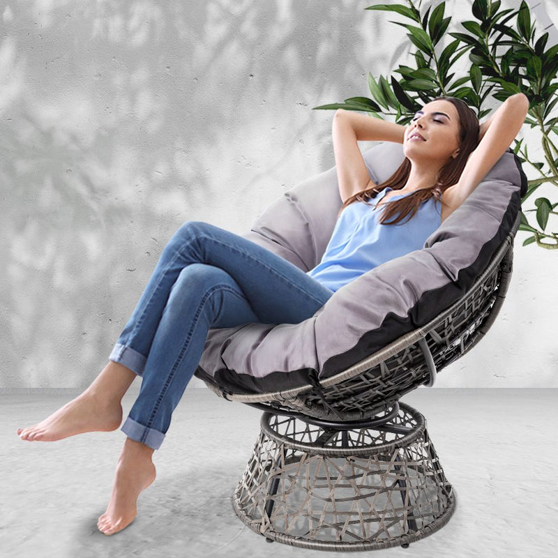 Papasan Chair - Grey