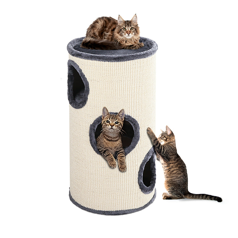 i.Pet Cat Tree 70cm Trees Scratching Post Scratcher Tower Condo House Furniture Wood