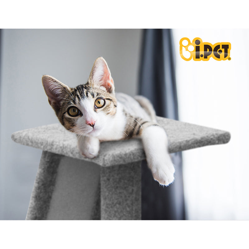 i.Pet Cat Tree 82cm Trees Scratching Post Scratcher Tower Condo House Furniture Wood Slide