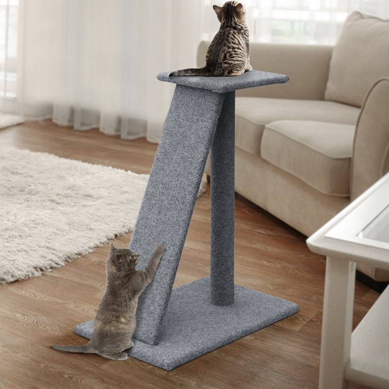 i.Pet Cat Tree 82cm Trees Scratching Post Scratcher Tower Condo House Furniture Wood Slide