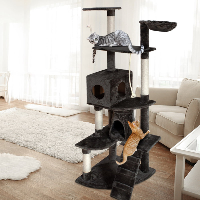 i.Pet Cat Tree 193cm Trees Scratching Post Scratcher Tower Condo House Furniture Wood