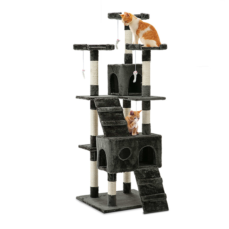 i.Pet Cat Tree 180cm Trees Scratching Post Scratcher Tower Condo House Furniture Wood