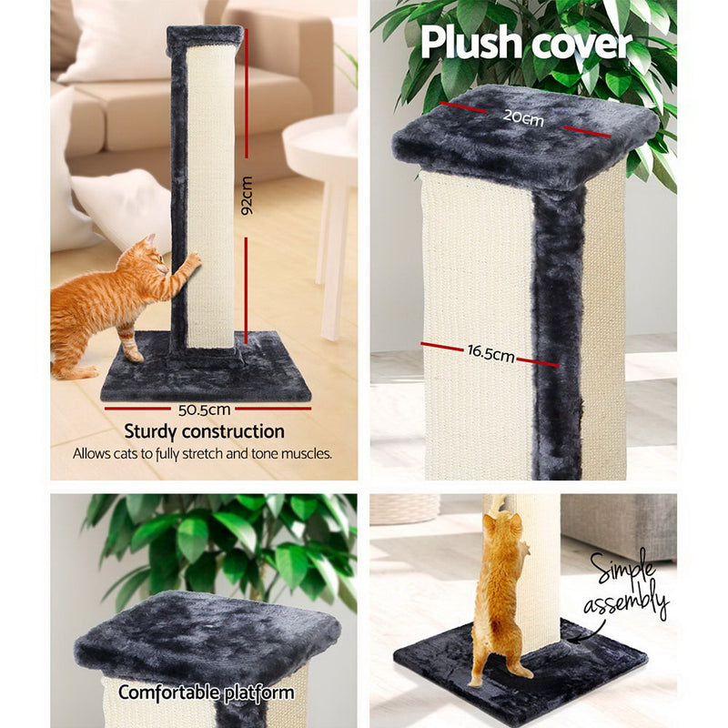 i.Pet Cat Tree 92cm Trees Scratching Post Scratcher Tower Condo House Furniture Wood