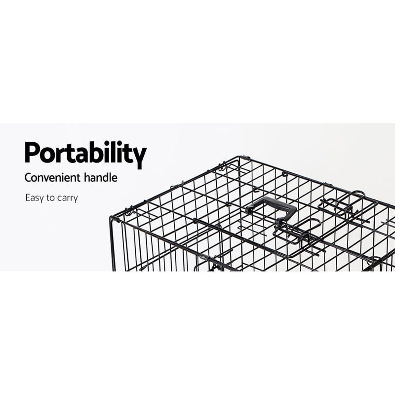 i.Pet 24inch Pet Cage - Black