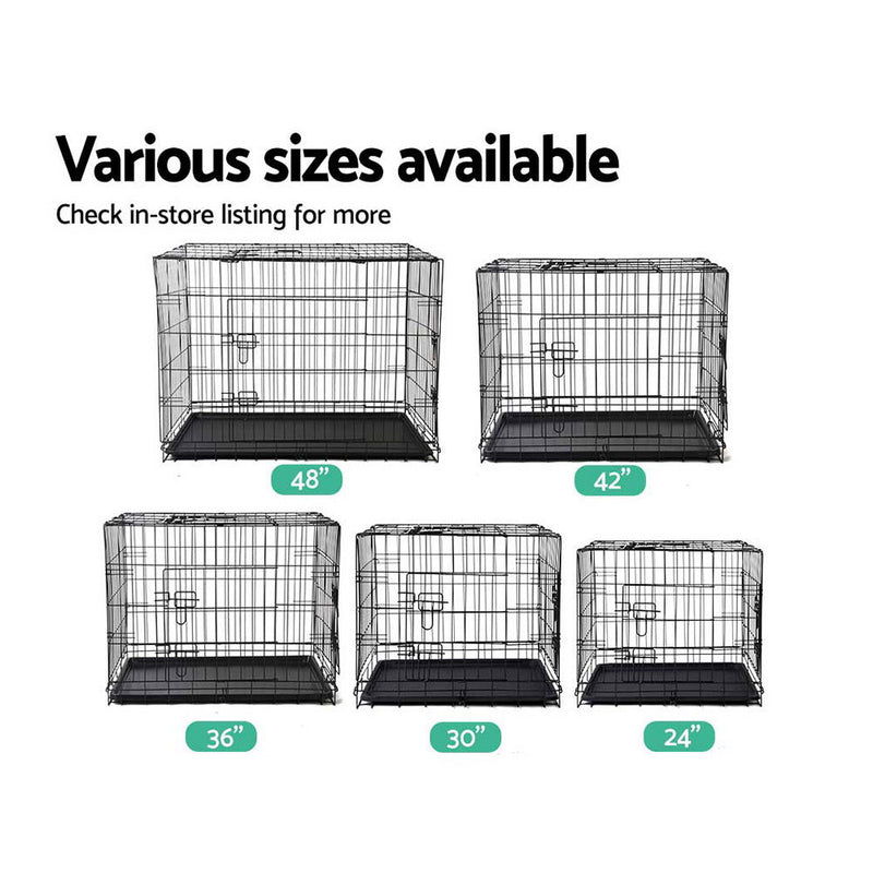 i.Pet 30inch Pet Cage - Black