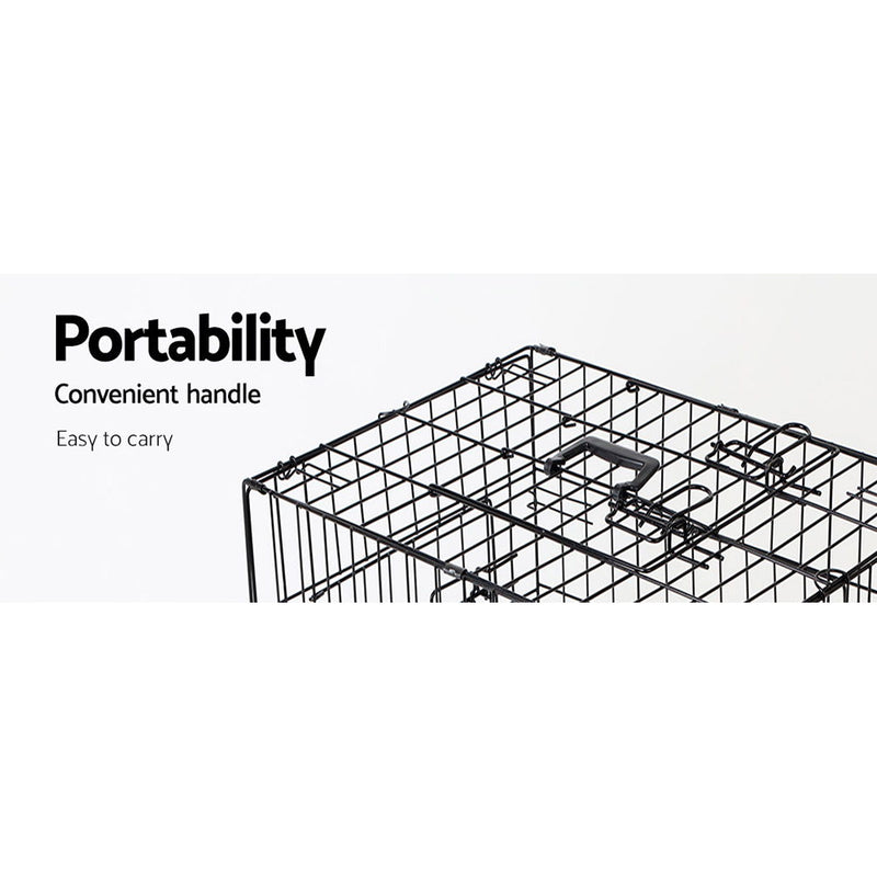 i.Pet 36inch Pet Cage - Black