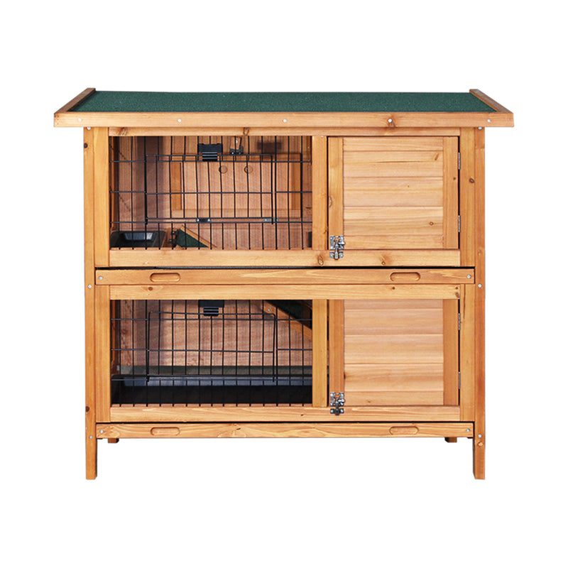 i.Pet 2 Storey Wooden Rabbit Hutch