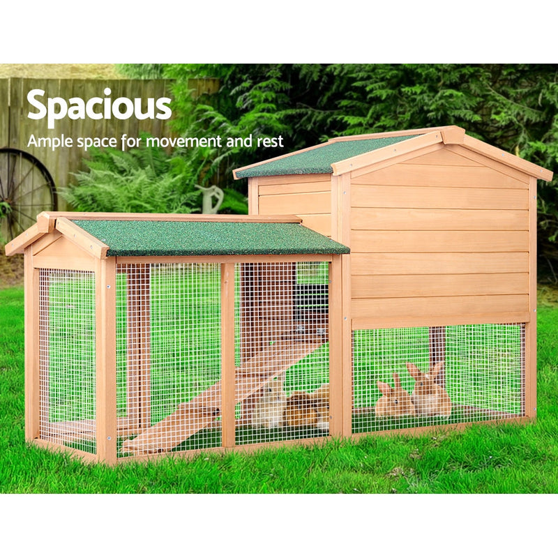 i.Pet 138cm Wide Wooden Pet Coop