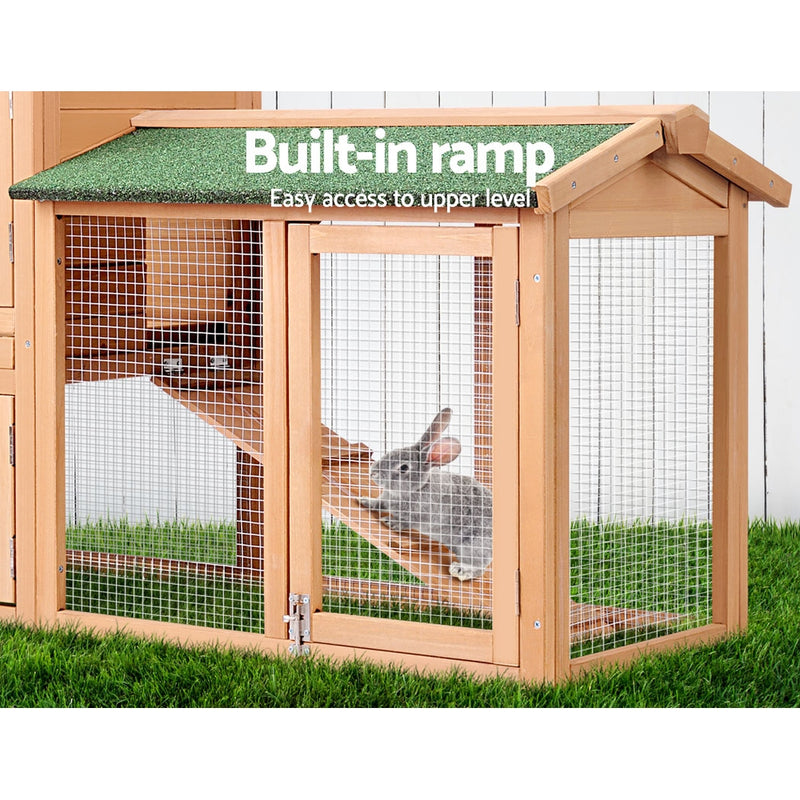 i.Pet 138cm Wide Wooden Pet Coop