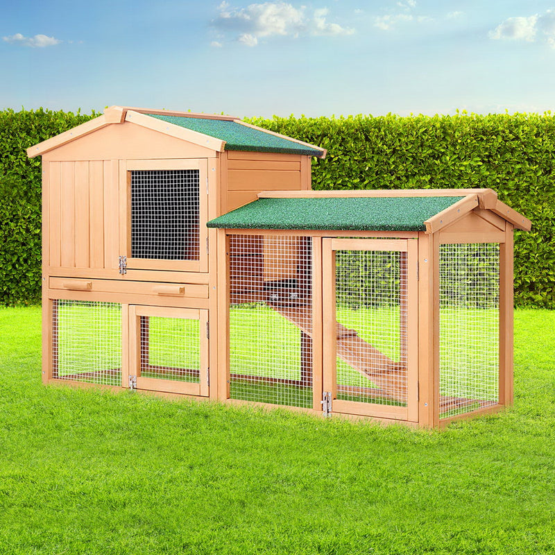 i.Pet 138cm Wide Wooden Pet Coop