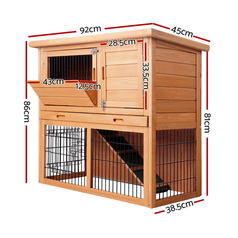 i.Pet 86cm Tall Wooden Pet Coop