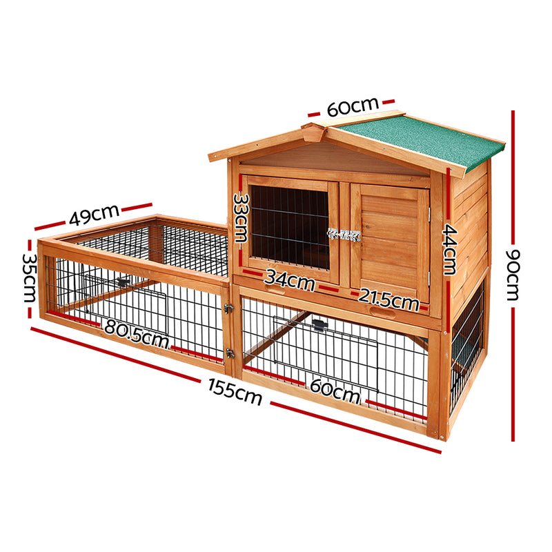 i.Pet 155cm Tall Wooden Pet Coop