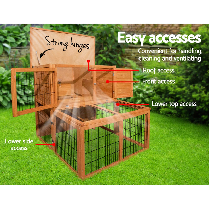 i.Pet 100cm Tall Wooden Pet Coop