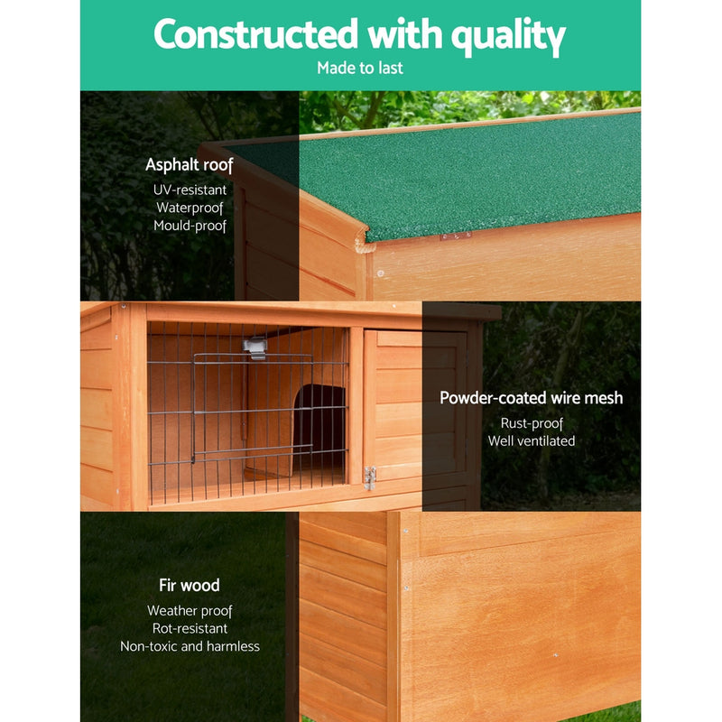 i.Pet 93cm Tal Wooden Pet Coop