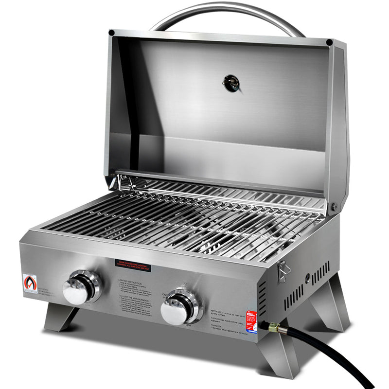 Portable 2 Burner Gas BBQ