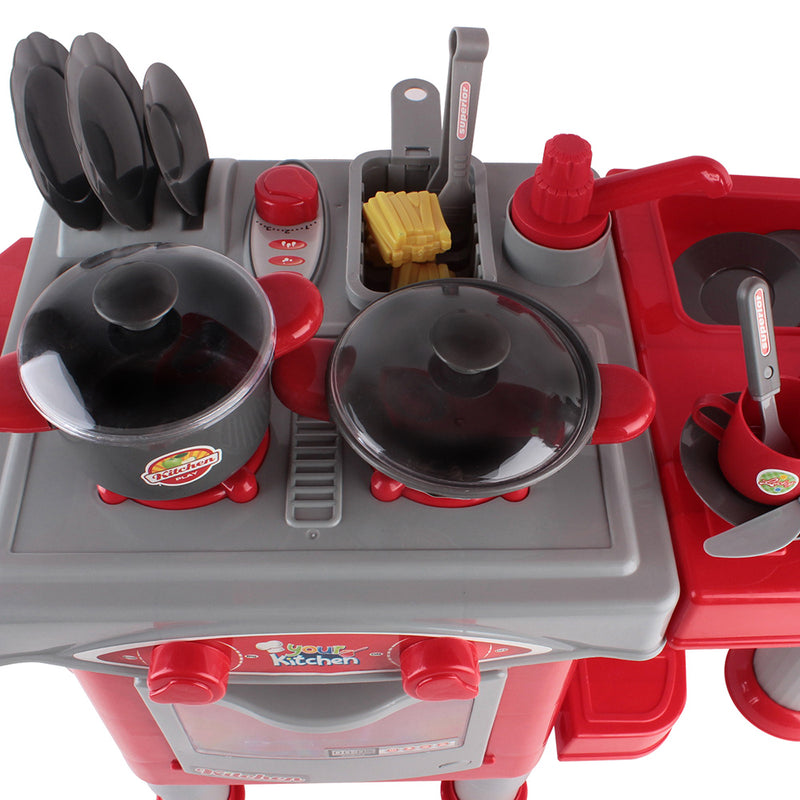 Keezi Kids Mini Chef Cookware Set - Red