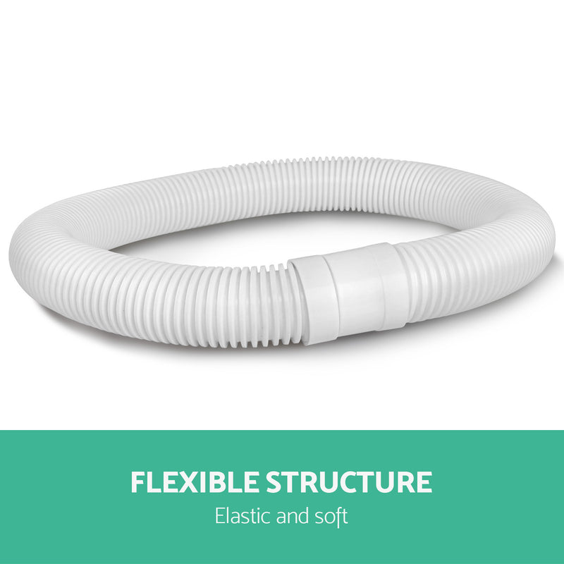 1 x 10m Durable Pool Cleaner Hose - White