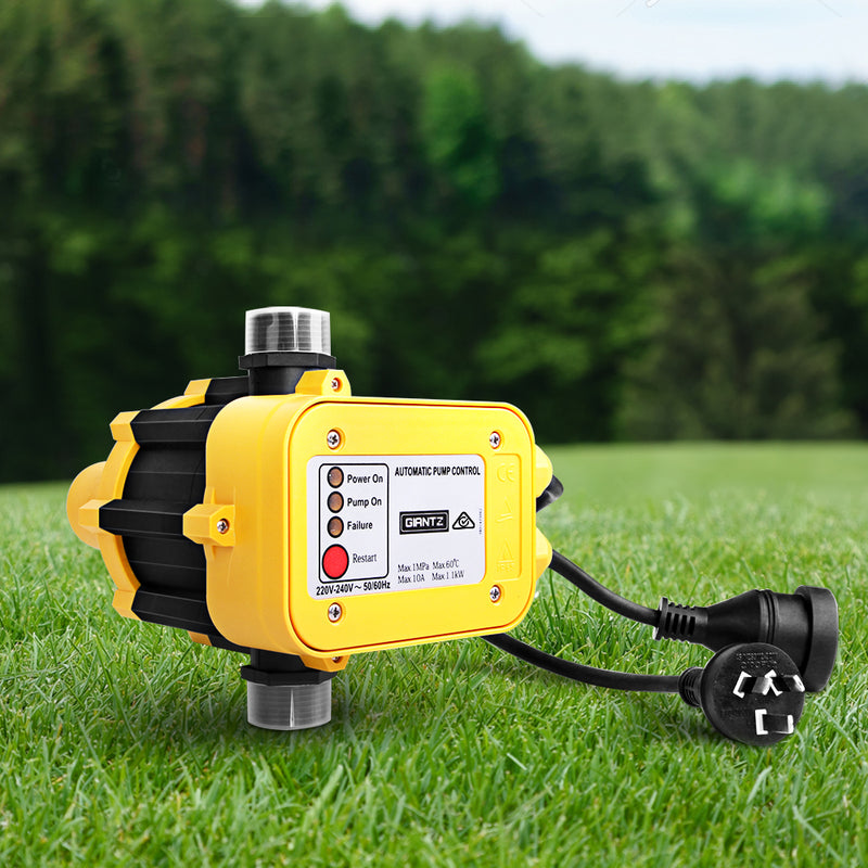 Giantz Automatic Electronic Water Pump Controller - Yellow