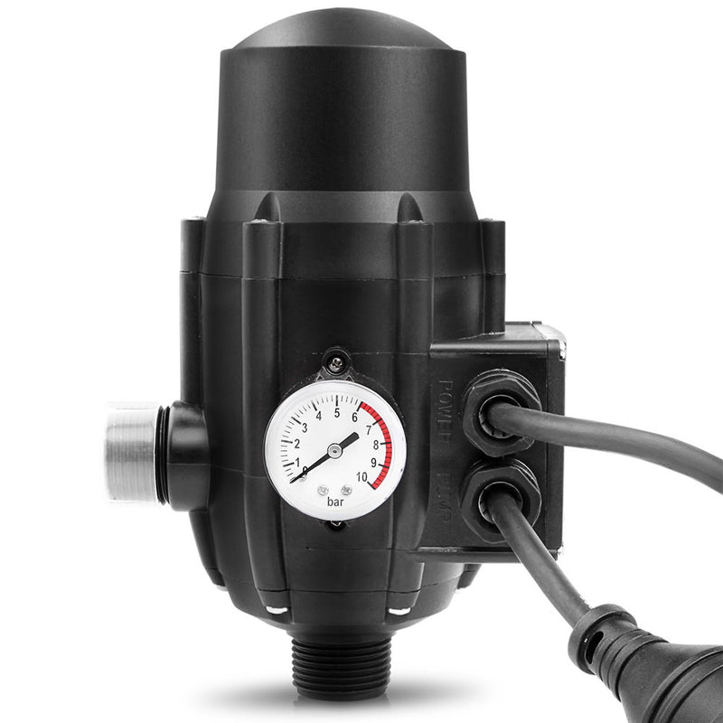 Giantz Adjustable Automatic Electronic Water Pump Controller - Black