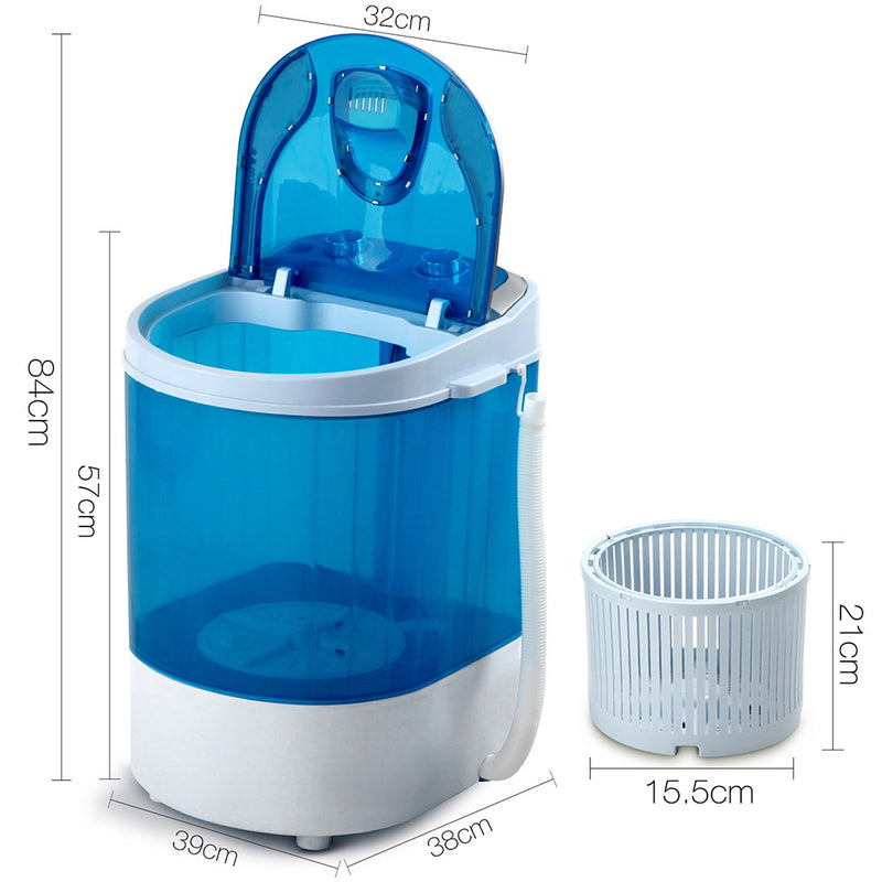 Devanti 4KG Mini Portable Washing Machine - Blue