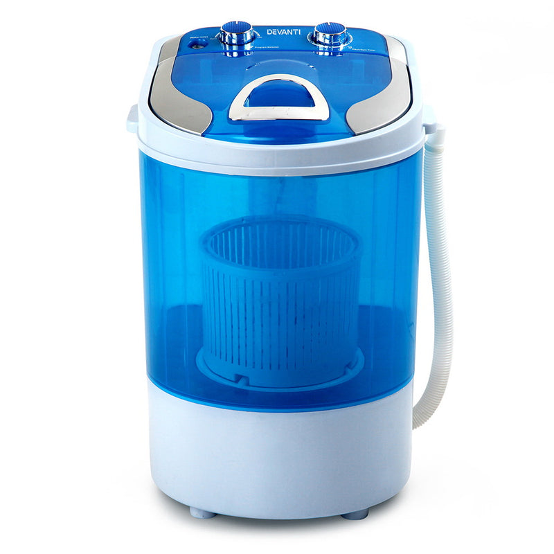 Devanti 4KG Mini Portable Washing Machine - Blue