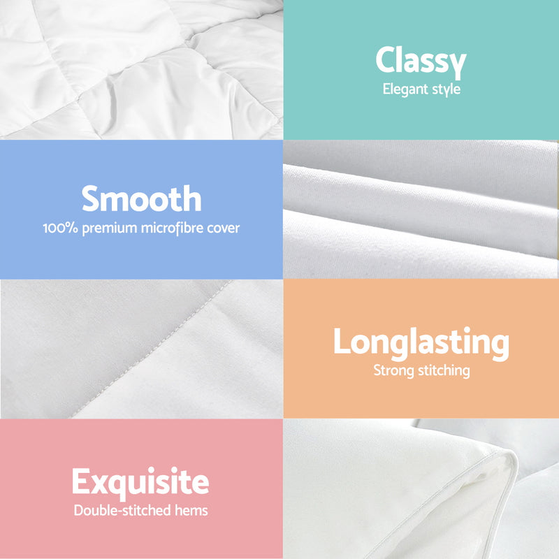 Giselle Bedding King Size 400GSM Microfibre Quilt