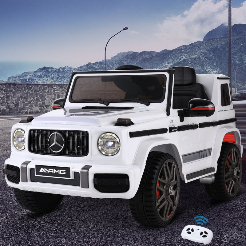 Mercedes-Benz Kids Ride On Car Electric AMG G63 Licensed Remote Cars 12V White