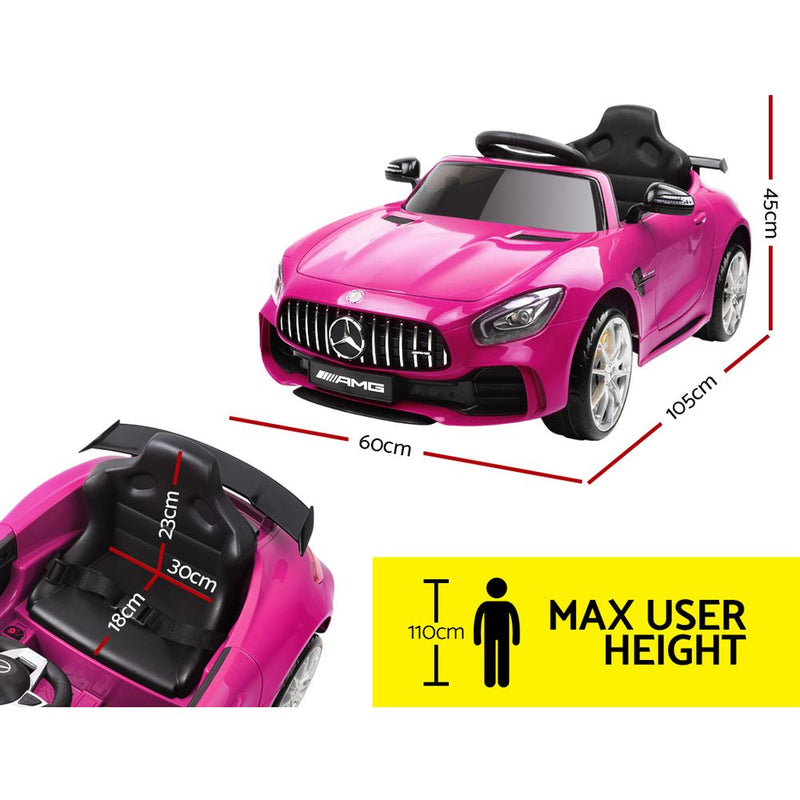 Kids Ride On Car MercedesBenz AMG GT R Electric Pink