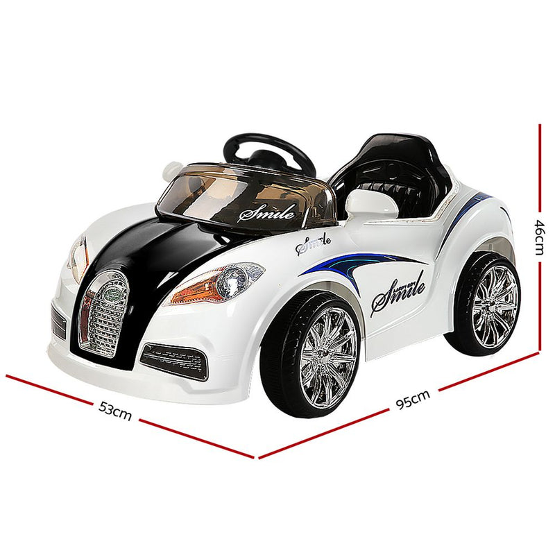 Rigo Kids Ride On Car - Black & White