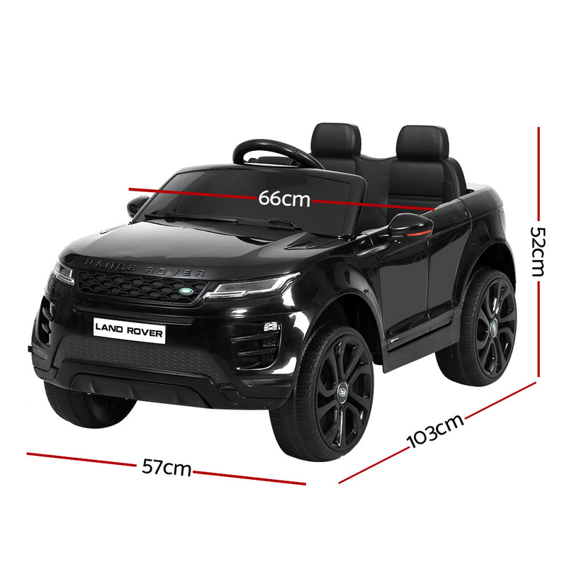 Kids Ride On Car Licensed Land Rover 12V Electric Car Toys Battery Remote Black