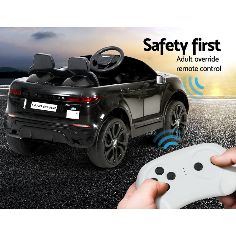 Kids Ride On Car Licensed Land Rover 12V Electric Car Toys Battery Remote Black