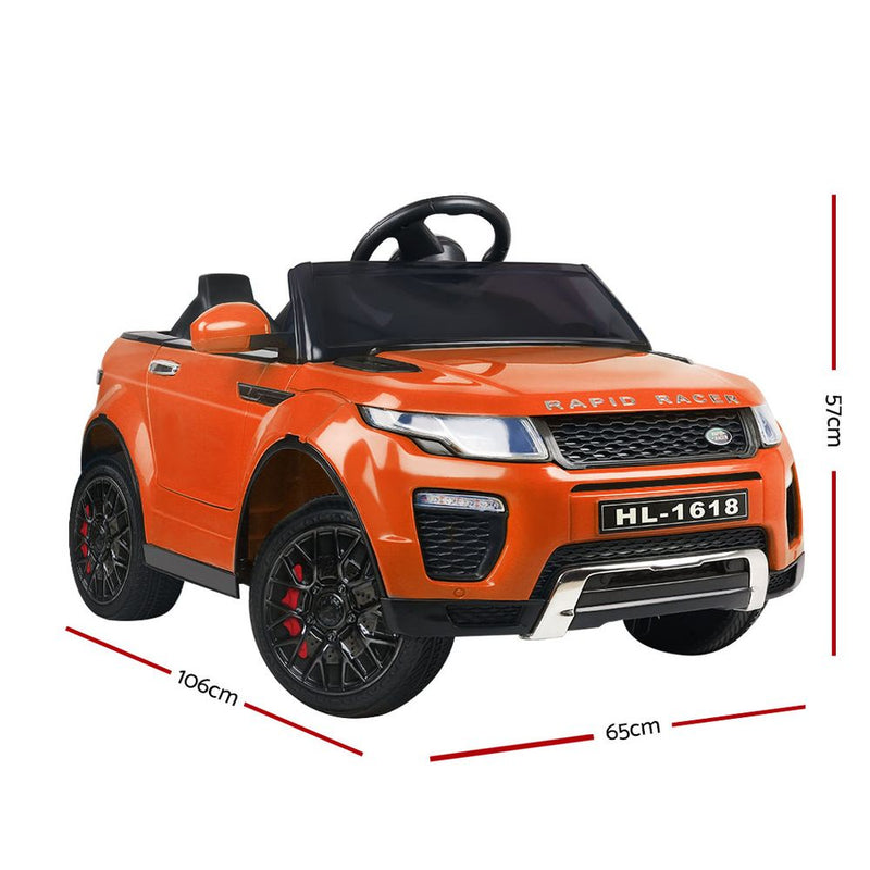 Rigo Kids Ride On Car Electric 12V Toys Orange