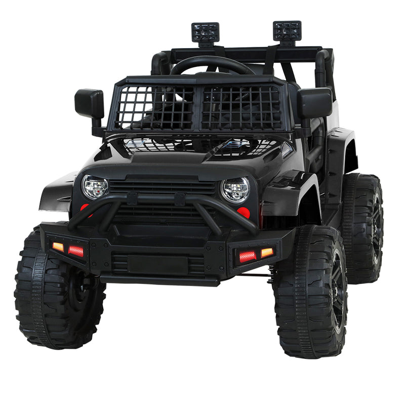 Rigo Kids Ride On Car Electric 12V Car Toys Jeep Battery Remote Control Black