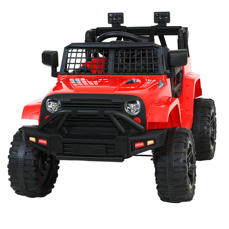 Rigo Kids Ride On Car Electric 12V Car Toys Jeep Battery Remote Control Red