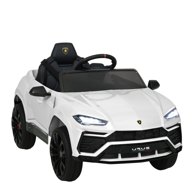 12V Electric Kids Ride On Toy Car Licensed Lamborghini URUS Remote Control White