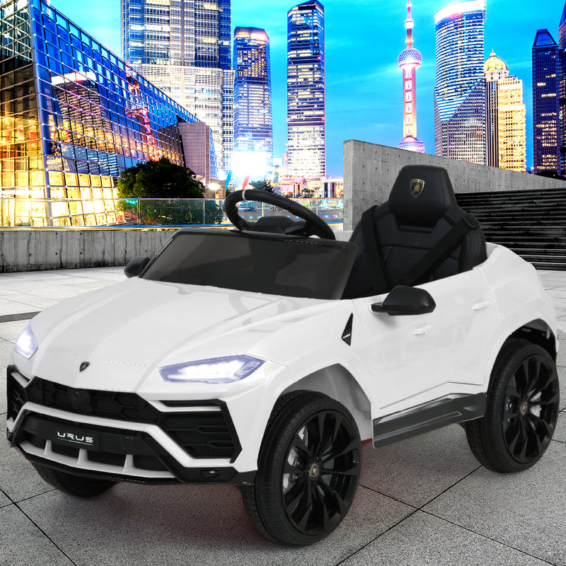 12V Electric Kids Ride On Toy Car Licensed Lamborghini URUS Remote Control White