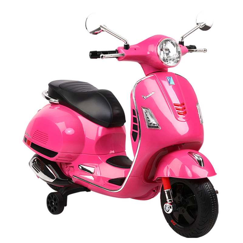 Rigo Kids Ride On Motorbike Vespa Licensed Motorcycle Car Toys Pink