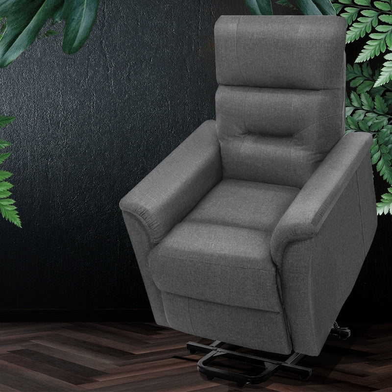 Recliner Lift Chair Adjustable Armchair Luxury Lounge Padded Sofa Single