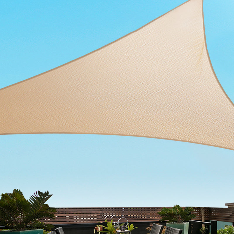 Sun Shade Sail Cloth Shadecloth Outdoor Canopy 5x5x7m 280gsm