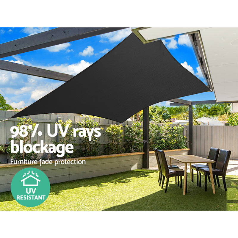 280gsm 5x7m Sun Shade Sail Canopy Rectangle