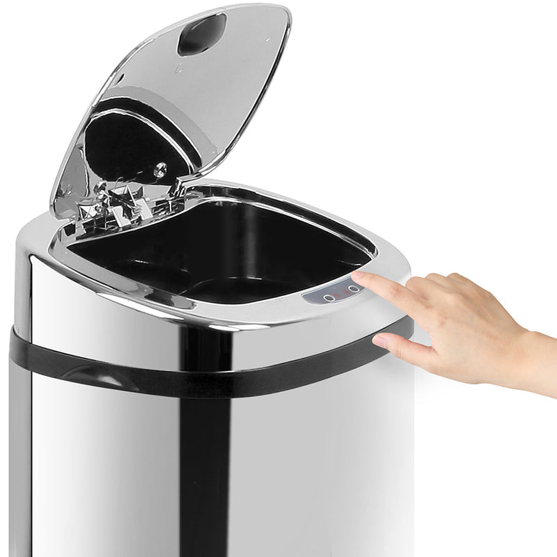 50L Stainless Steel Motion Sensor Rubbish Bin