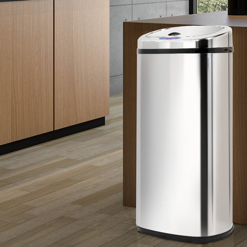 50L Stainless Steel Motion Sensor Rubbish Bin