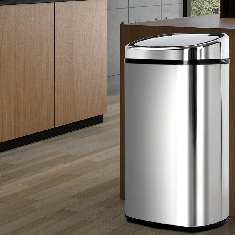 58L Stainless Steel Motion Sensor Rubbish Bin