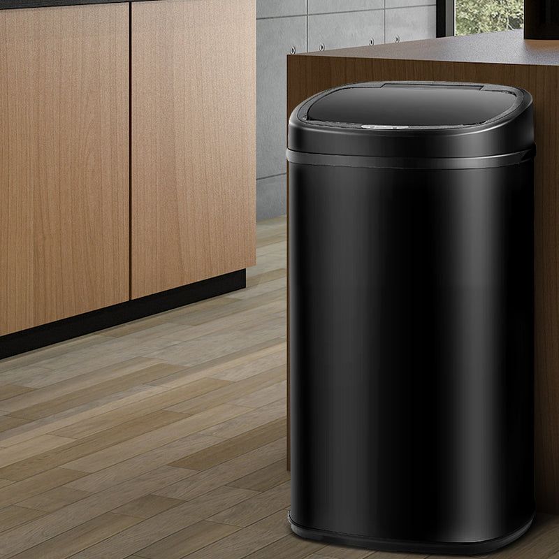 58L Motion Sensor Rubbish Bin - Black