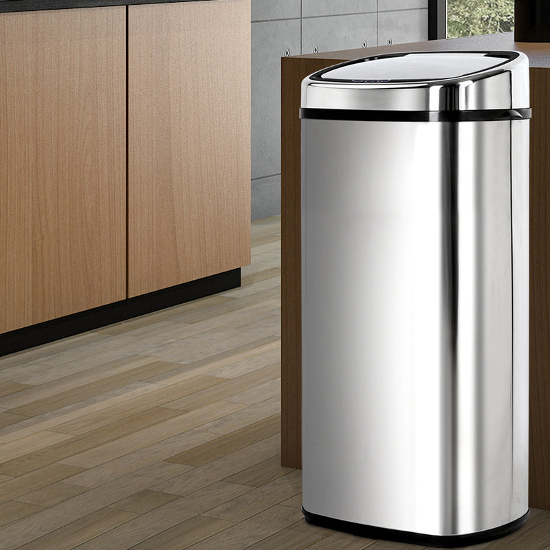 68L Stainless Steel Motion Sensor Rubbish Bin